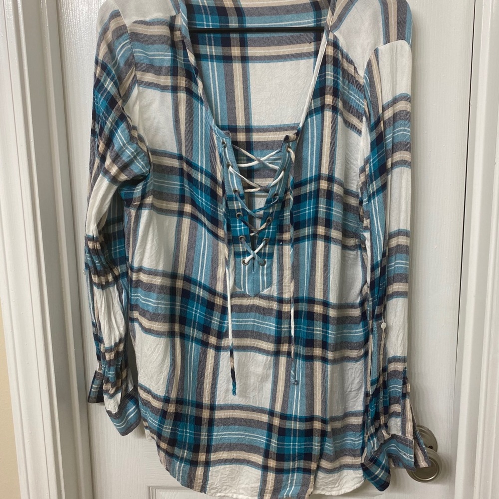 Plaid Blouse